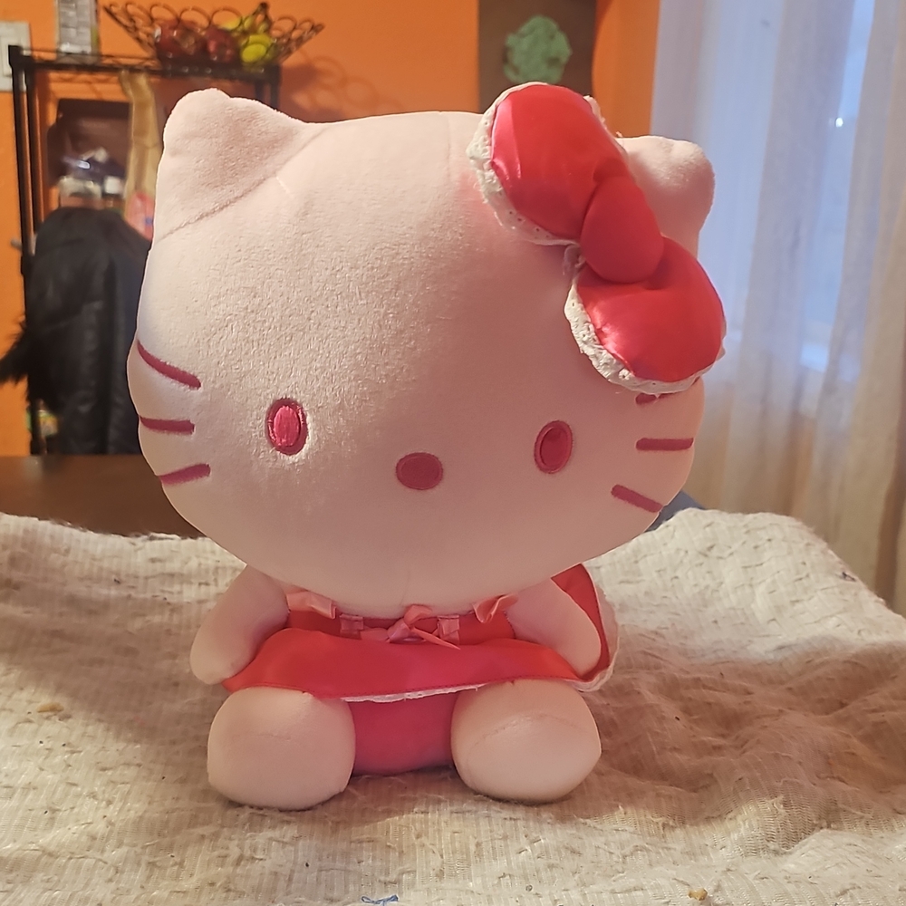 Sanrio Pink and Red Hello Kitty Plush
